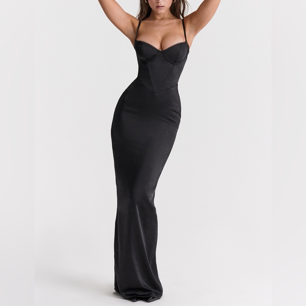 House of CB Corset Maxi Dress Size Small